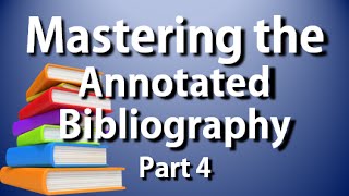 APAMLA Annotated Bibliography Complete Guide to the Annotated Bib Part 4 [upl. by Boy]