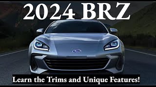 2024 Subaru BRZ Trims Key Features and More [upl. by Rosella404]