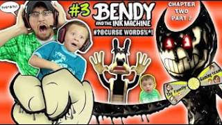 DAD CAPTURED Bendy and the Ink Machine 3 Haunts Our House FGTEEV Chapter 2 Boss 👹 SCARY Kids Game [upl. by Ilagam991]