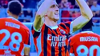 Alexis Saelemaekers Goal ACMilan vs Monza 31 Goals and Extended Highlights [upl. by Maxima]