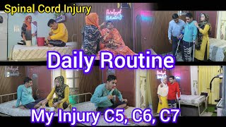 Spinal Cord Injury  My Daily Routine  Paralyzed Motivator Z  Zaheer Abbas [upl. by Ervin]