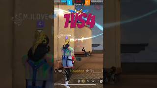 MJ LOVE FREE FIRE MAX 1VS4 gaming [upl. by Oinolopa]