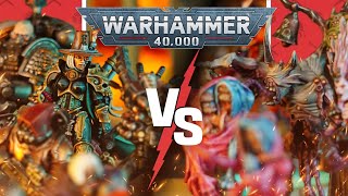 NEW CODEX Imperial Agents vs Chaos Daemons  Warhammer 40k Battle Report [upl. by Tyler]