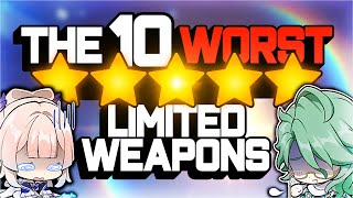 The 10 WORST Limited 5 Star Weapons in Genshin Impact [upl. by Erasaec209]