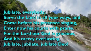 Jubilate Everybody Tune Jubilate Deo with lyrics for congregations [upl. by Georgie331]