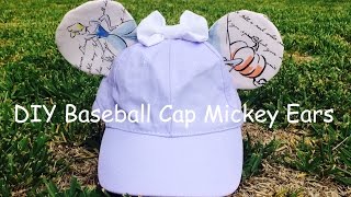 DIY Baseball Cap Mickey Ears [upl. by Adeline]