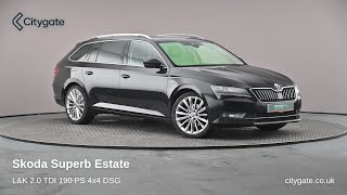 Skoda Superb Estate  LampK 20 TDI 190 PS 4x4 DSG  Citygate ŠKODA Slough [upl. by Icak]