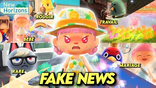 GROSSE FAKE NEWS DANS ANIMAL CROSSING NEW HORIZONS 😡 [upl. by Sauer280]