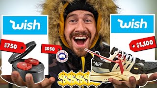 I Bought The MOST EXPENSIVE Hypebeast Clothing On Wish [upl. by Akinyt]