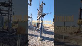 138000 Volts Ground Switch in Substation to get ice off lines [upl. by Dorwin]