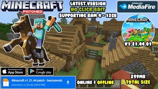 download minecraft patched apk v1214401  latest version  32 amp 64 bit support latest 2024 [upl. by Nidla]