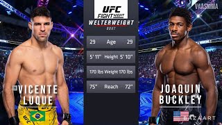 VICENTE LUQUE VS JOAQUIN BUCKLEY FULL FIGHT UFC ON ESPN 54 [upl. by Yule]