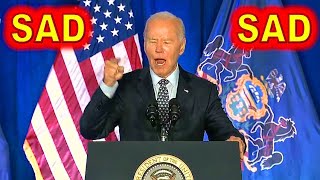 Joe Biden LITERALLY Gaffed for 30 minutes TODAY In Philly While Screaming at Union Members [upl. by Nodarse]