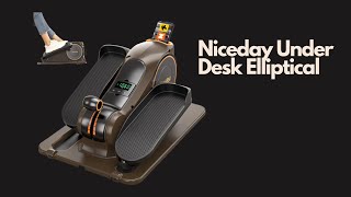 Niceday Under Desk Elliptical Fully Assembled Quiet Seated Elliptical [upl. by Boni]