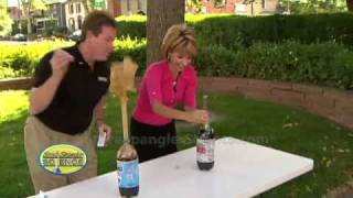 Cool Science Experiment  Original Mentos Diet Coke Geyser [upl. by Nura]