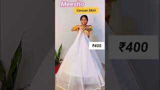 Perfect can can skirt For under ₹500🤗 cancan skirt meesho haul trending explore viralvideo [upl. by Sharon868]