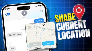 How to Share Your Current Location Easily on iMessage  Share Location by Google And Apple Map [upl. by Lindahl]