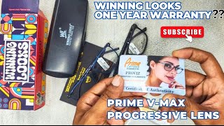 Winninglooks Eyewear with Prime Progressive Vmax Glasses Review chasmawala786 [upl. by Ihcekn]