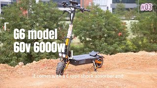 60v 6000w 7585kmh fast speed dual motor electric scooter for adultscooter electric escooter [upl. by Rossen]