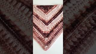 Crochet 3D Triangle Shawl Pattern crochetshawlpatterns üçgenşal shortsviral diy [upl. by Narcissus793]