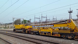 Rare spotting of Accident Relief Train  Bengaluru Division [upl. by Trinl312]