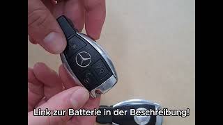 Batterie bei neuem Mercedes Schlüssel wechseln [upl. by Easter]