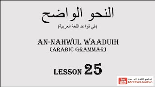 Arabic Grammar  Case of Indeclinable Present Tense أحوال بناء المضارع  LESSON 25 النحو الواضح [upl. by Newell]