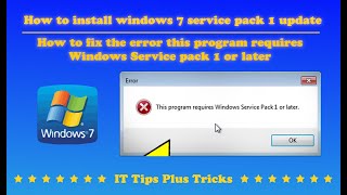 How to Download Service Pack 1 for Windows 7 64 Bit amp 32 Bit Easily  SP1 for Windows 7 Download [upl. by Harri]