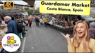 Guardamar Del Segura Wednesday Market Alicante Spain Walking Tour ASMR 4K [upl. by Romney]