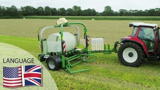 KRONE EasyWrap – trailed bale wrapper for professionals [upl. by Yemac788]