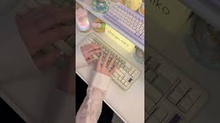 marbly thocks 💚 ft green mc65v2 keyboard 🐑 keyboard mechanicalkeyboard asmr [upl. by Liek]