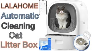 Lalahome Real Scooper Cat Litter Box [upl. by Tterb]