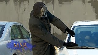 MAGICIAN PULLS PAPER THROUGH SOLID GLASS WINDSHIELD [upl. by Assenej]