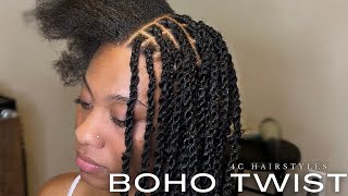 Boho twist  Afro twist to match our hair texture [upl. by Guntar]