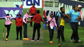 Shakib Al Hasan Fight in Dpl 2021  Abahani vs Mohammedan  Shakib Sujon Fight [upl. by Irual]