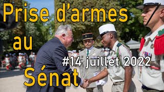 Le prise darmes au sénat 2REG Legionetrangere 14juillet [upl. by Gilder]