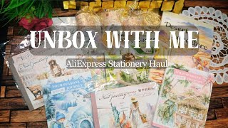 ASMR Unbox with Me  Huge AliExpress Stationery Haul Part 1 [upl. by Todd913]