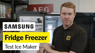 Samsung Fridge Freezer Ice Maker Test  Reset Your Ice Maker QUICKLY [upl. by Ydnagrub]