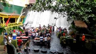 Waterfall Restaurant Villa Escudero overlook [upl. by Vernita]