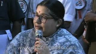 Jayalalitha accuses Intelligence Department of withholding information [upl. by Eanaj155]