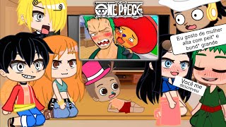 Mugiwaras React ZORO VAI NAMORAR Chopper e Zoro RESPONDEM no One Piece Vr [upl. by Wsan849]