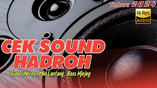 CEK SOUND HADROH SUPER HOREG MID LANTANG BASS NJEJEG Kalian Wajib Coba‼️ [upl. by Renault659]