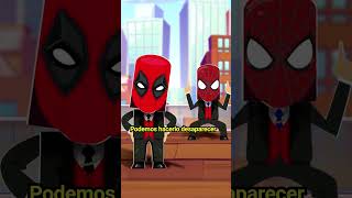 NUEVO TRABAJO DE DEADPOOL Y SPDIERMAN andrewgarfield deadpool spiderverse meme marvel humor [upl. by Attela532]