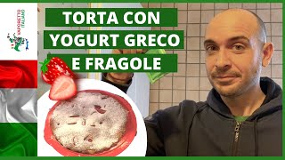 Torta con yogurt greco e fragole  Ricetta completa in italiano  Impara litaliano con Francesco [upl. by Llaccm]