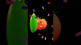 Dancing Vegetables animation fruitsalad fruitsong animation [upl. by Eiderf657]