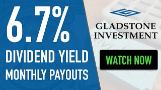 GLADSTONE INVESTMENT CORPORATION STOCK  GAIN STOCK  MONTHLY DIVIDENDS [upl. by Dyol]