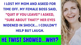 After Losing My Mom My Female Boss Denied My Time Off Request But Her Response Changed Everyt [upl. by Asyal]