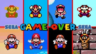 All Mario SEGA Bootlegs GAME OVER Screens [upl. by Radbun857]