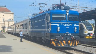 HŽPP 1141 306 preuzima B 1700 i polazi sa Zagrebačkog GKa [upl. by Filahk]