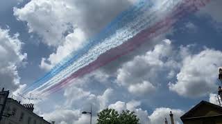 Emotional Flypast for Queen Elizabeth IIs Platinum Jubilee  2 June 2022  Gabriela Libanio [upl. by Struve796]